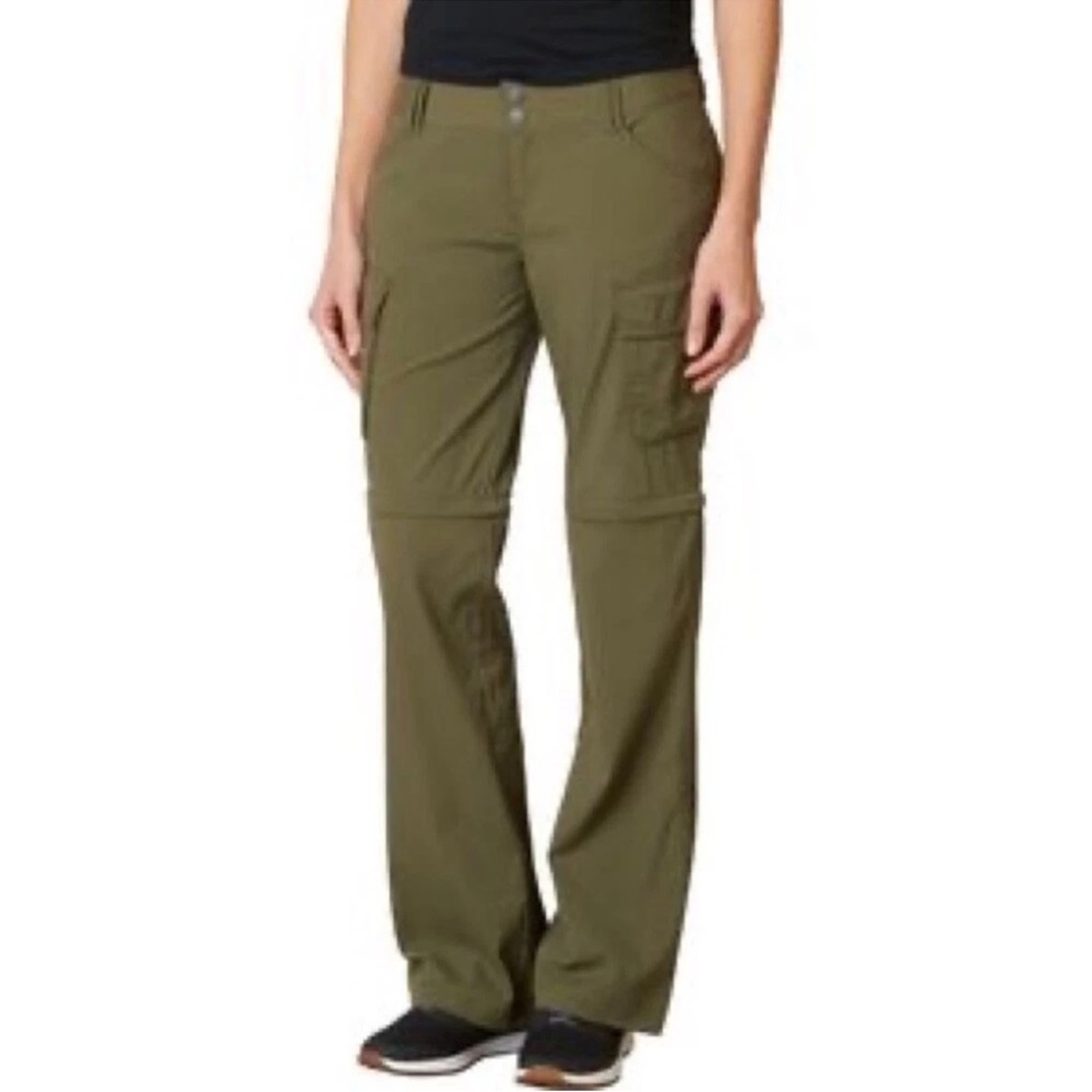 Prana Olive Green Straight Leg Convertible Cargo Pants